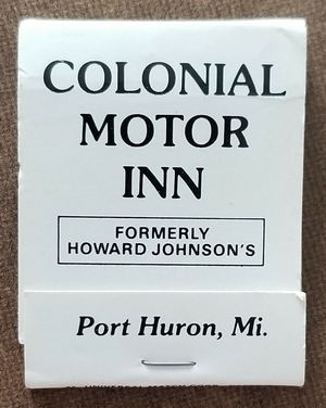 Colonial Motor Inn (Howard Johnsons) - Matchbook (newer photo)
